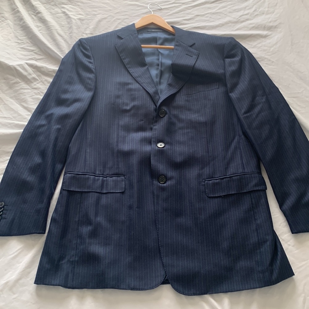 54L Ermenegildo Zegna for Neuman Marcus Navy Blue Jacket